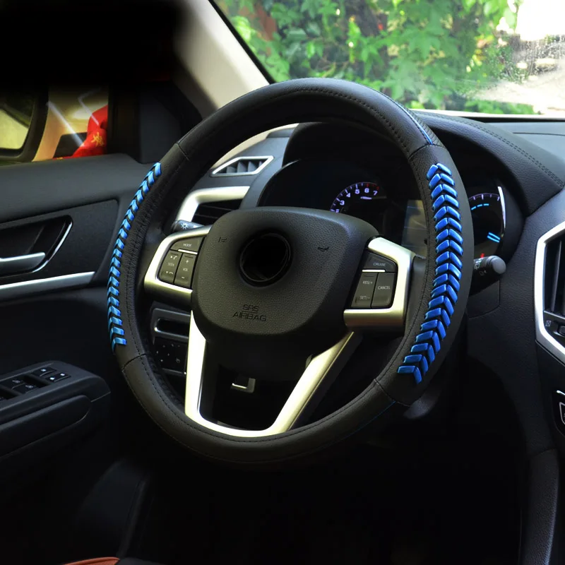 

1pc for Dongfeng AX7 Steering wheel cover top layer leather