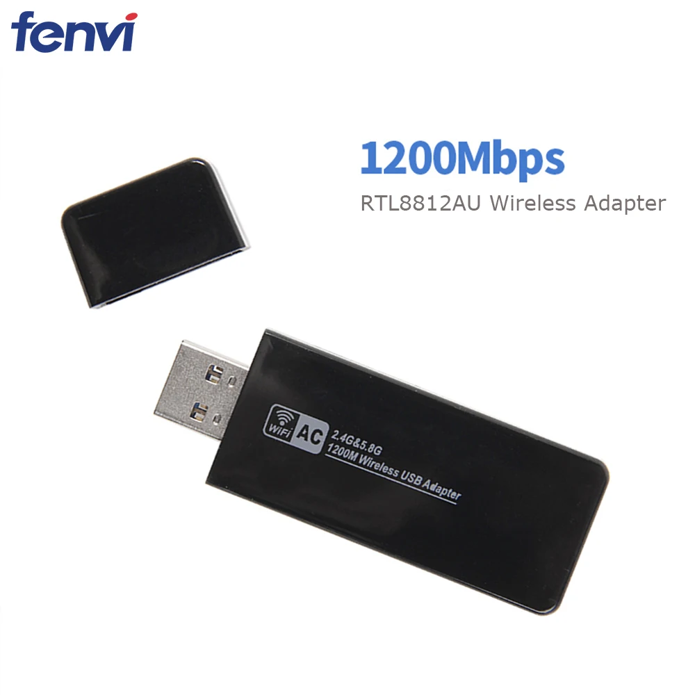 Wireless AC1200 Dual Band 1200Mbps USB Wifi Adapter Dongle RTL8812AU 802.11ac Wi-fi USB 3.0 Antenna Card For Desktop PC Laptop