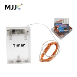 LED Battery Operated Fairy Lights 2M 20 Bulbs Christmas Mariage Party Wedding Decorations Timer Copper Wire Fairy String Lights