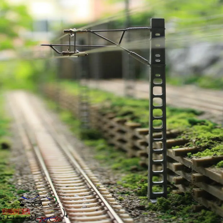 Train Model Single Column Single Arm Contact Network Railway Model Train Simulation Miniature Sand Table Accessories Toy Scene