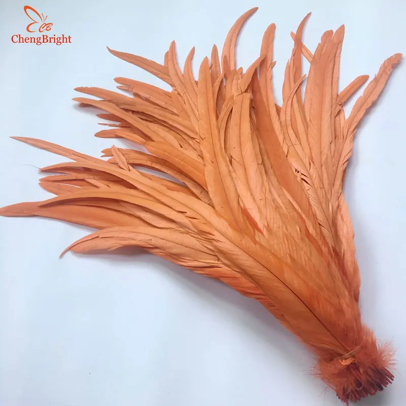 CHENGBRIGHT 50PCS 30-35CM Natural Rooster Tail Feathers Colorful Cheap Feather For Decoration Craft DIY Party Props Accessories