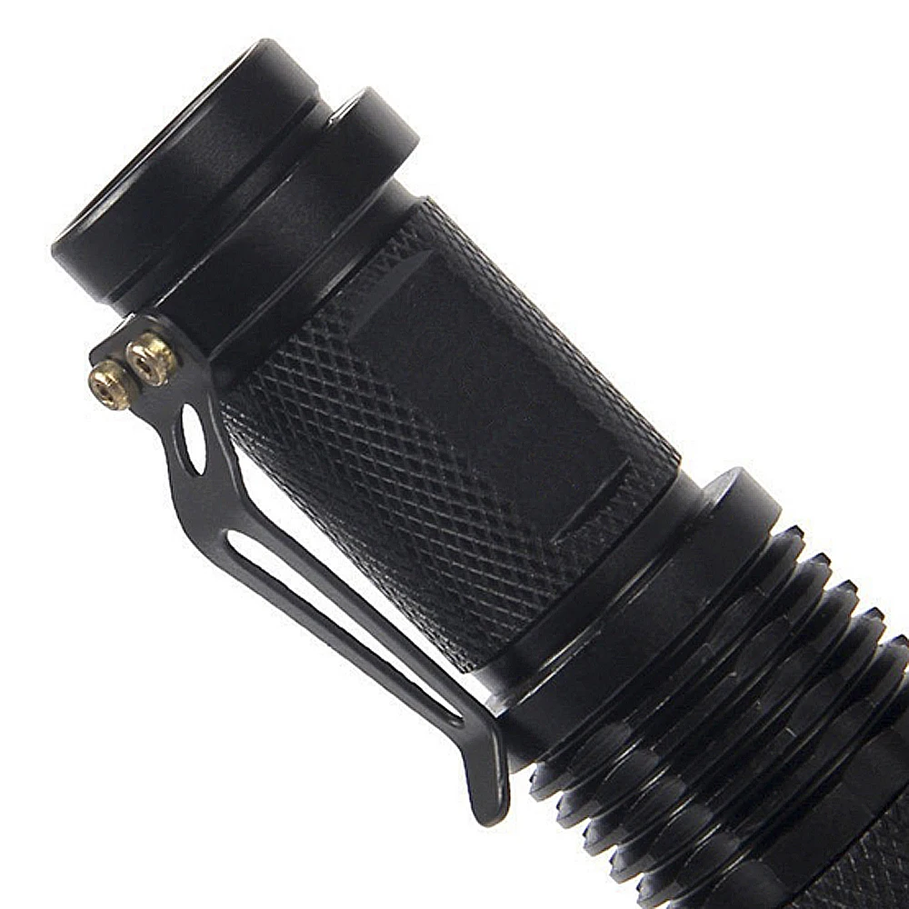 high-quality Mini Black Brand 2000LM Waterproof LED Flashlight 3 Modes Zoomable LED Torch penlight