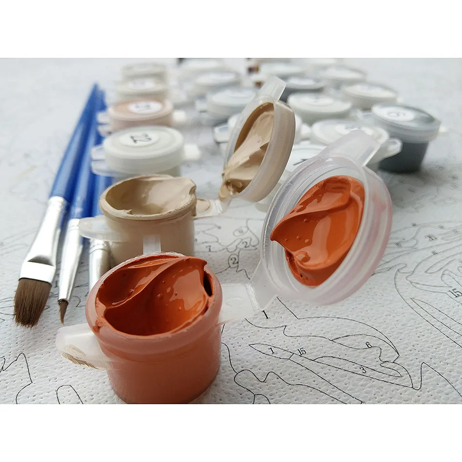 CHENISTORY морской пейзаж Парусник Европа искусство холст живопись своими руками картина маслом на холсте домашний декор 40*50 см