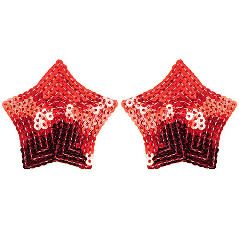 Women Sexy Sequins Nipple Cover Pasties Breast Petals Star Nipple Sticker Fetish Boob Tape Clubwear Cubre Pezon