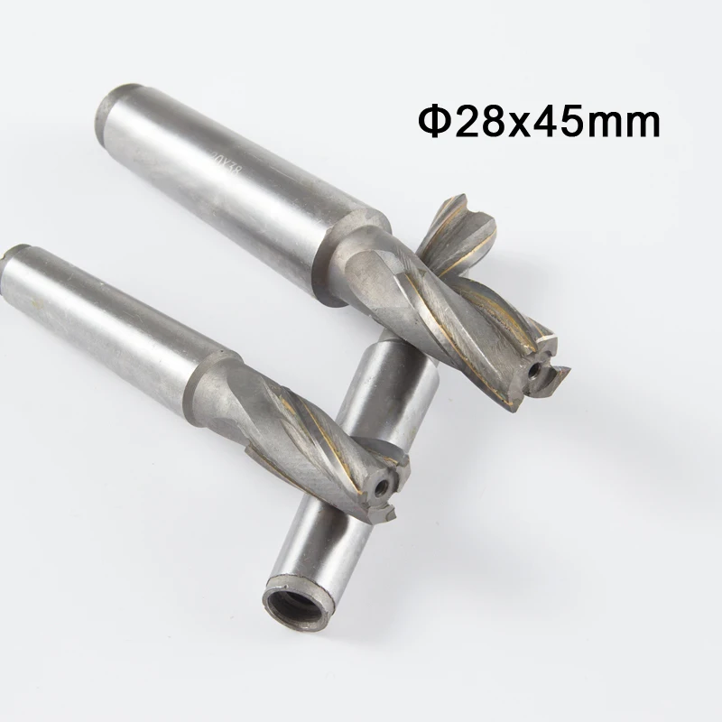 carbide tipped milling cutter 28x45mm solid carbide welded end mill brazed carbide helical end mills taper shank
