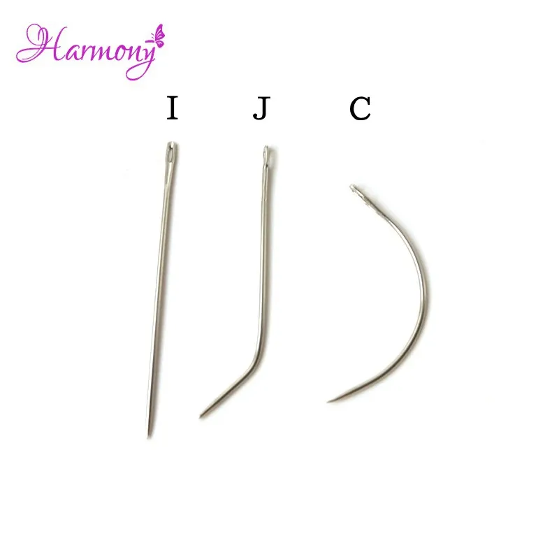 

3bags I J C shape Hair Weaving Needle for making lace wig/curved needle/Sewing Needles For Hair Extension Accessories & Tools