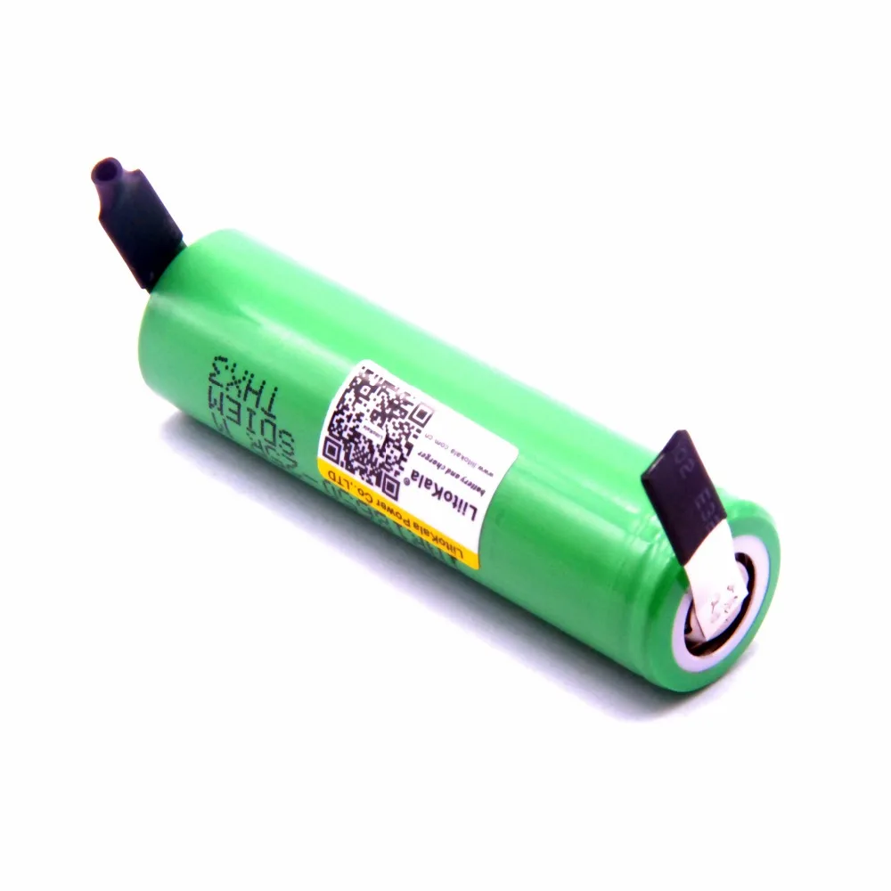 50PCS/LOT Liitokala New Original 18650 2500mAh battery INR1865025R 3.6V discharge 20A dedicated Power battery + DIY Nickel sheet