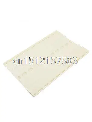 Lab Coverless Microscope Glass Holder Slide Box Beige for 20 Slides