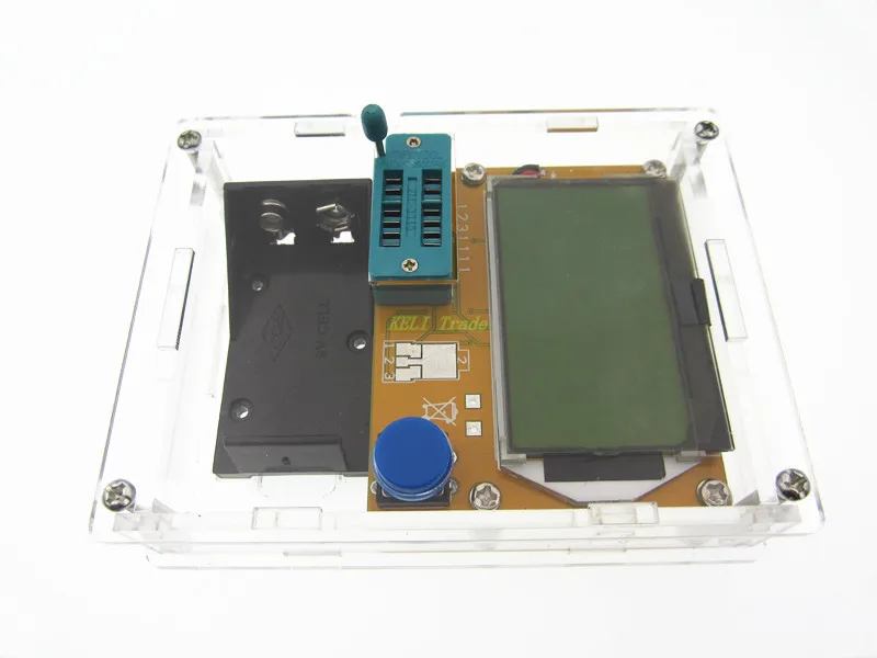 2016 ultimo LCR-T4 ESR Meter Transistor Tester diodo triodo capacità Mos Mega328 Transistor Tester + custodia (non batteria)