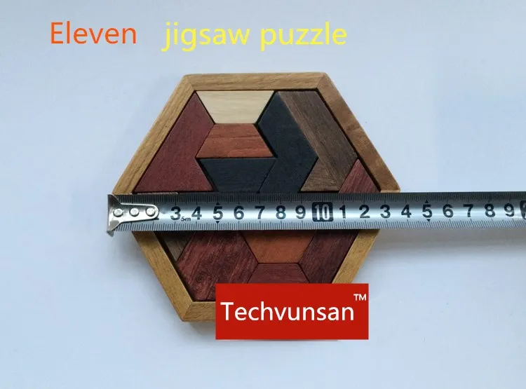 Twelve board jigsaw puzzle unlock props finish the Tangram puzzles to open the lock Real-life escape room game props