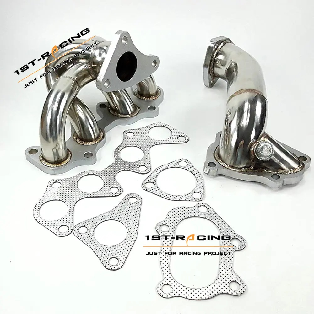 Turbo Manifold Header TD04 Flange +downpipe for 96-99 Starlet EP82 EP91 4E-FTE NEW