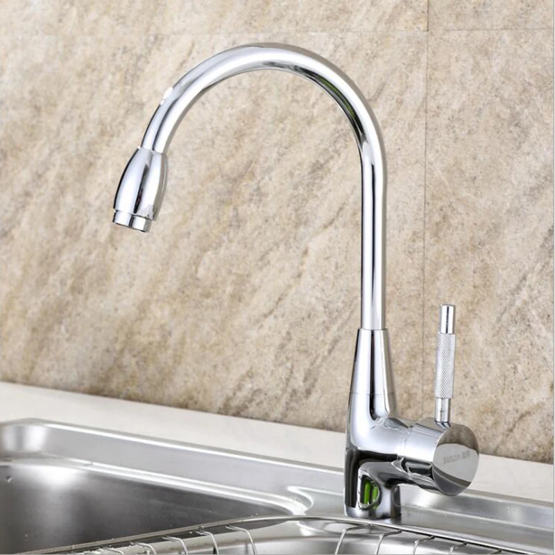 kitchen  Vidric Faucet basin faucet hot and cold mixer tap 360 degree rotating water tank faucet single handle a faucet