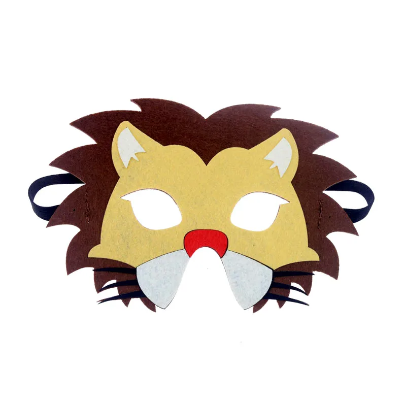 Kids Masks lion Animal Halloween Birthday Party Dress up Costume DIY Masquerade Eye Cosplay Mask For Children