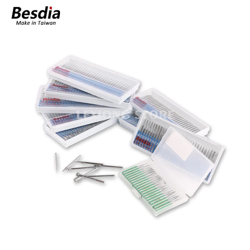 TAIWAN Besdia 30pcs/set Alloy Electroplated Diamond Mounted Points 3.0 mm Shank Grinding Heads Suits For Dremel Rotary Tools