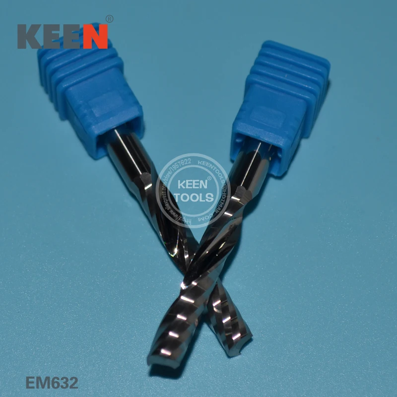 

EM6.32mm Tungsten Carbide One Flute Spiral Drill Bits/CNC Engraving Tools/Acrylic PVC Cutter