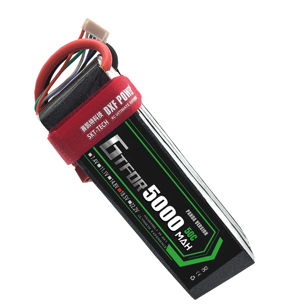 GTFDR RC Lipo Battery 18.5V 5000mAh 50C Max 100C 5S for Helicopter Quadcopter Airplane Drone FPV LOGO 500