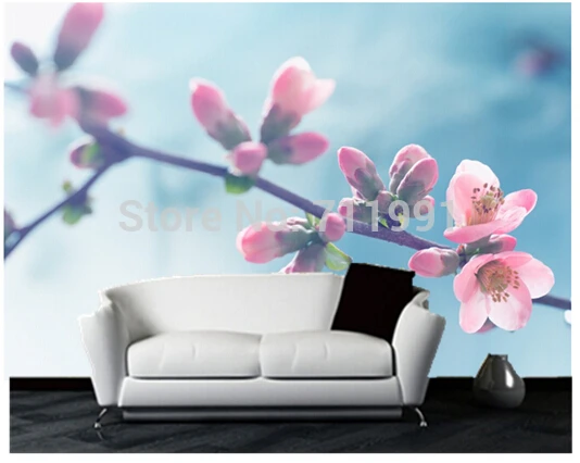 

Free shipping custom 3D Pastel Blossoms modern mural television sofa bedroom KTV bar background wall wallpaper