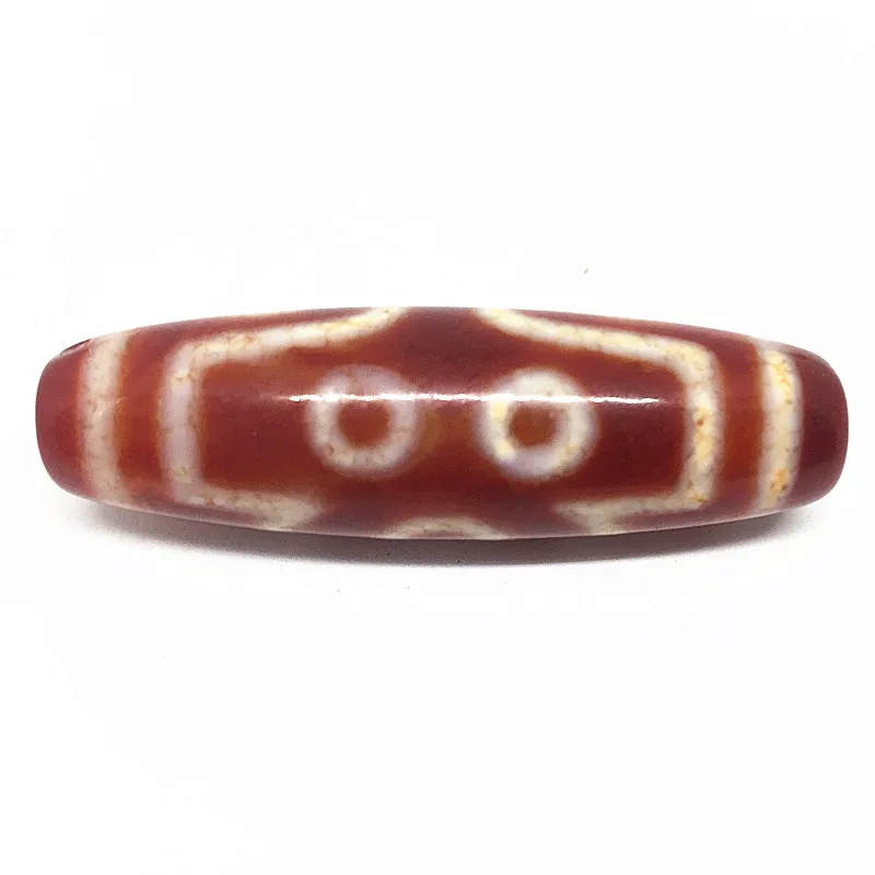 

AAA Grade Tibet Beads Red Natural Agate 7 Seven Eyes 15mm*55mm Pendant Powerful Amulet Tibetan Dzi Beads DIY Pendant