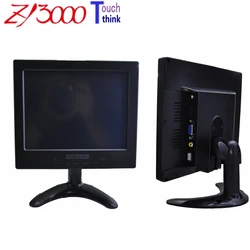 New stock 8 inch 4:3 1024*768 1*VGA  1*HDMI 1*AV Dc 5v~24V Input Usb Capacitive Multi Touch Screen Monitor for car