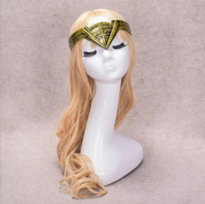 Diana Prince Princess Cosplay Fantasias, Super-herói Headwear, Halloween Acessório, Prop