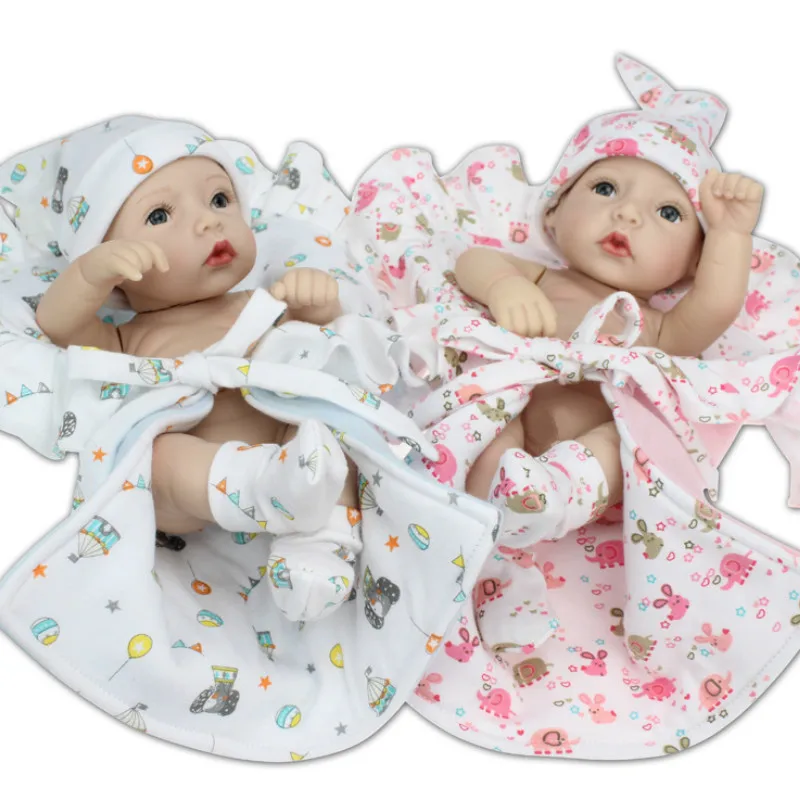 

27cm Soft Silicone Reborn Baby Doll Appease Lifelike Babies Realistic Reborn Doll play toy for Children Christmas Birthday Gift