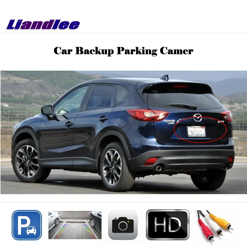 Dla Mazda CX 5 CX5 CX-5 2015 2016 2017 samochodów lusterko wsteczne kamera cofania OEM HD CCD 1/3 CAM akcesoria