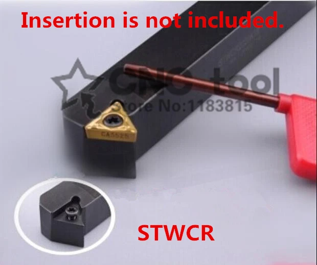 Soporte de torneado CNC STWCR1212H11 STWCR1616H11 STWCR1616H16 STWCR2020K11 STWCR2020K16 STWCR2525M11 STWCR2525K16, 1 pieza
