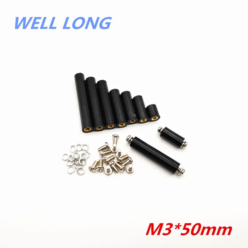 

M3*50 cylindrical screw threaded column double internal thread isolation column bakelite column kit.