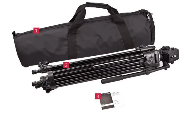Professional Camera Tripod 1.8m with Fluid Head For Canon Nikon Sony JVC DV DSLR @