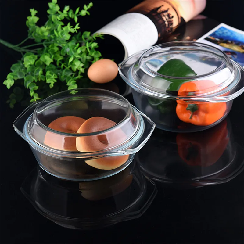 Transparent Toughened Glass Bowl, Nordic Bowls, Eco-friendly Pot, Modern Stockpot, Christmas Bowls, Fruit Container, Crisper