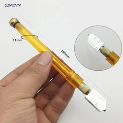 1pc 160mm Diamond Glass Cutter 2-10mm Professional Portable Wheel Blade DIY Tile Mirror Craft Cutting Hand Tools Diamond Alloy