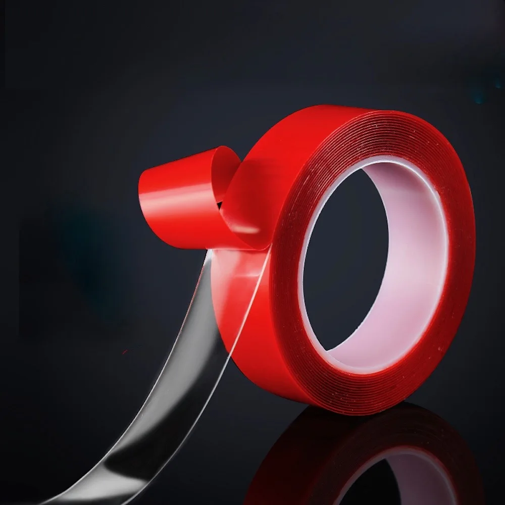 Acrylic High Strength Double Sided Adhesive Tape Waterproof 0.5mm x 3/4/5/8/10/15/20/25/30/35/40/50/1240 x 10m Elastic Car Tape