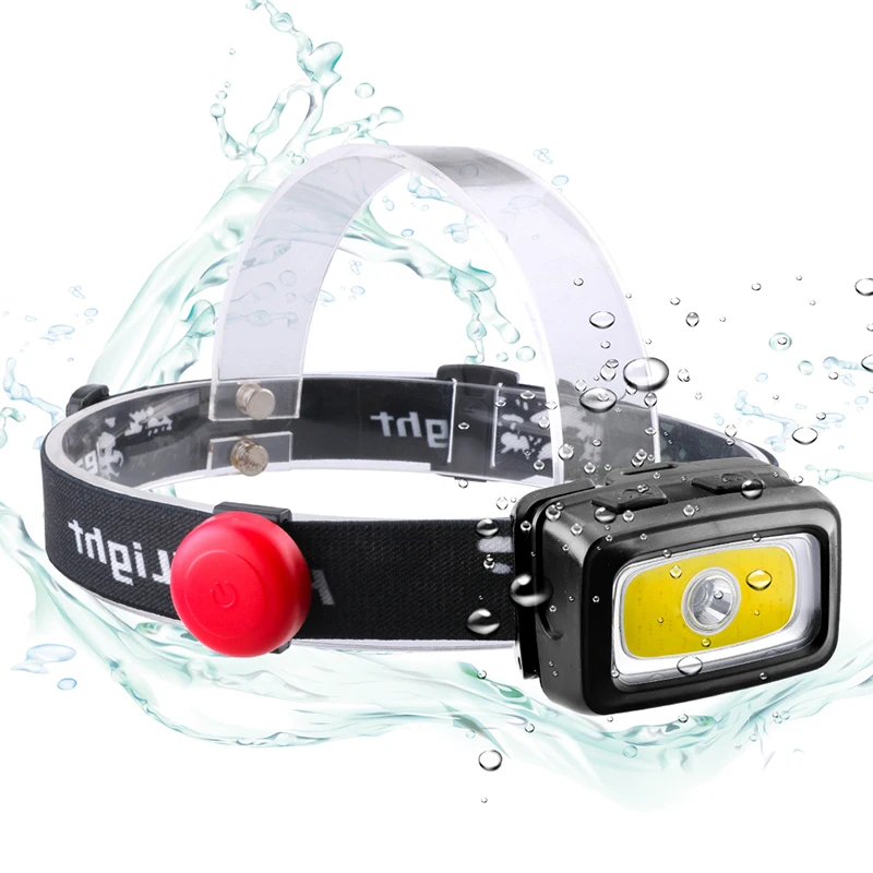 PANYUE High Quality Mini Outdoor Headlamp Waterproof LED Headlight Flashlight 7 Modes Red SOS Light Head Lamp Torch Light