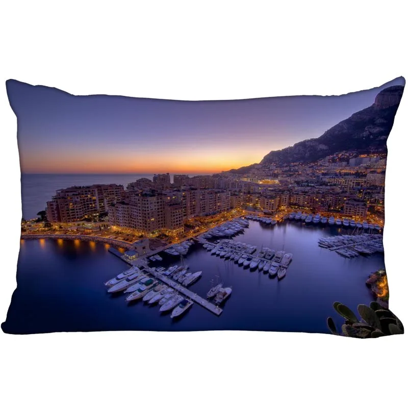 Custom Monaco Pillowcase Bedroom Home Office Decorative Pillow Cover  Fabric Rectangle Zipper Pillow Cases 40x60CM,50X75CM