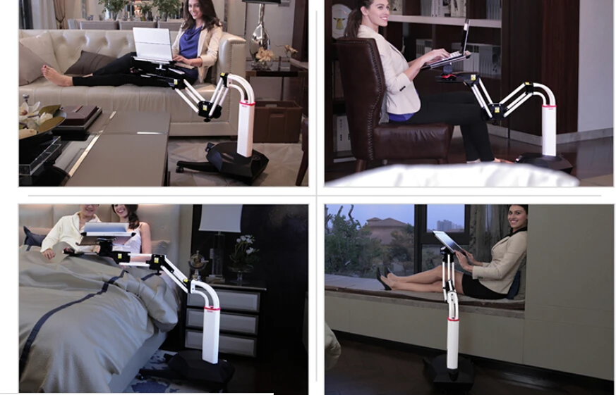 Notebook Computer Bureau. De Bed Met Eenvoudige Vouwen Roterende Lui Computer Bureau