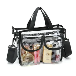 Clear Makeup Artist Set Bag with Detachable Shoulder Strap Available for Customize