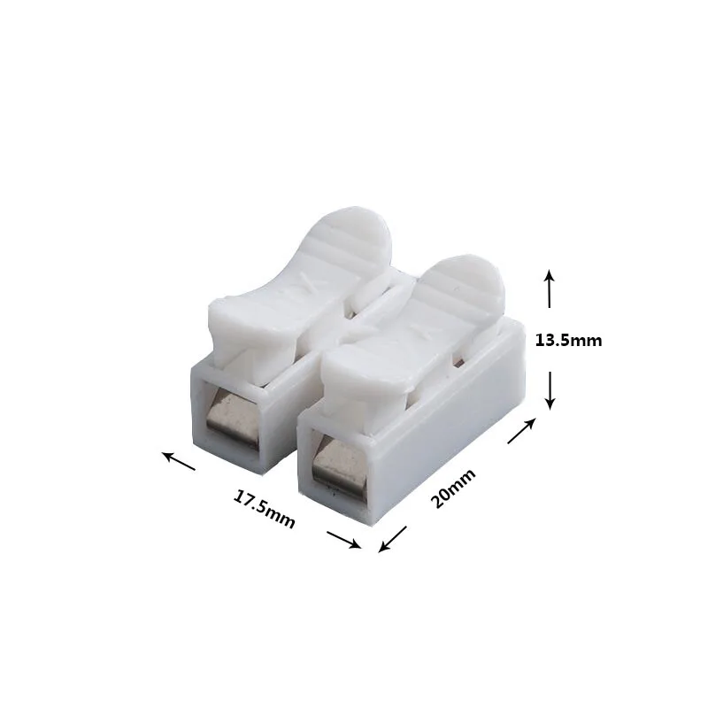 Conector rápido de Cable de resorte de piezas, 10 CH-2, 2p, 3p, G7, terminales de crimpado eléctrico, abrazadera de Cable de empalme de bloque, tira