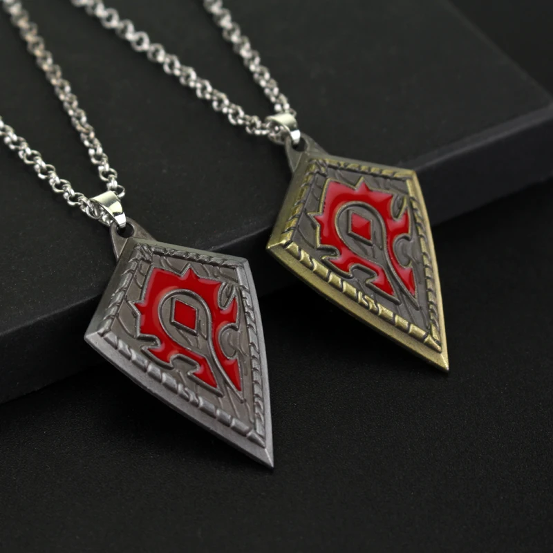 dongsheng Game Hearthstone Heroes of Warcraftss Horde Symbol Metal Alloy World of War Craft Pendant Necklace Jewelry Gifts -30