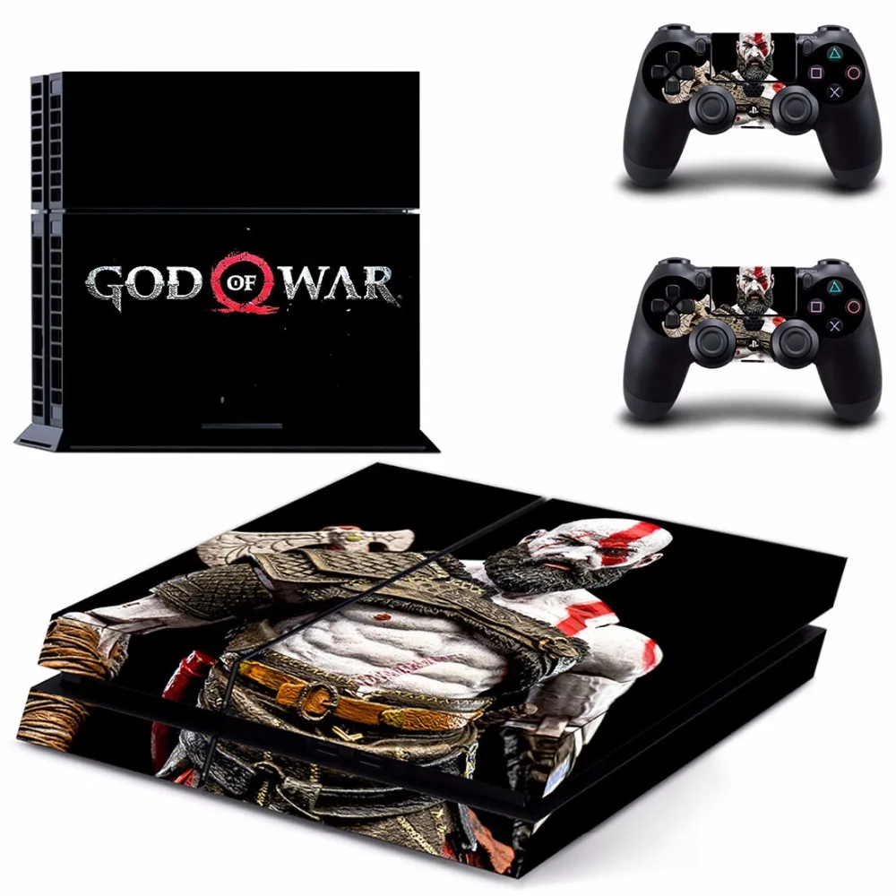 Game God of War 4 PS4 Skin Sticker Decal For Sony PlayStation 4 Console and 2 Controllers PS4 Skins Stickers Vinyl