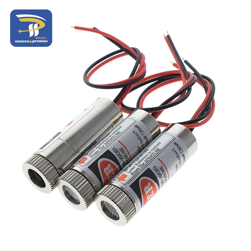 650nm 5mW 5V Red Point / Line / Cross Laser Diode Module Head Glass Lens Focusable Focus Adjustable Industrial Class