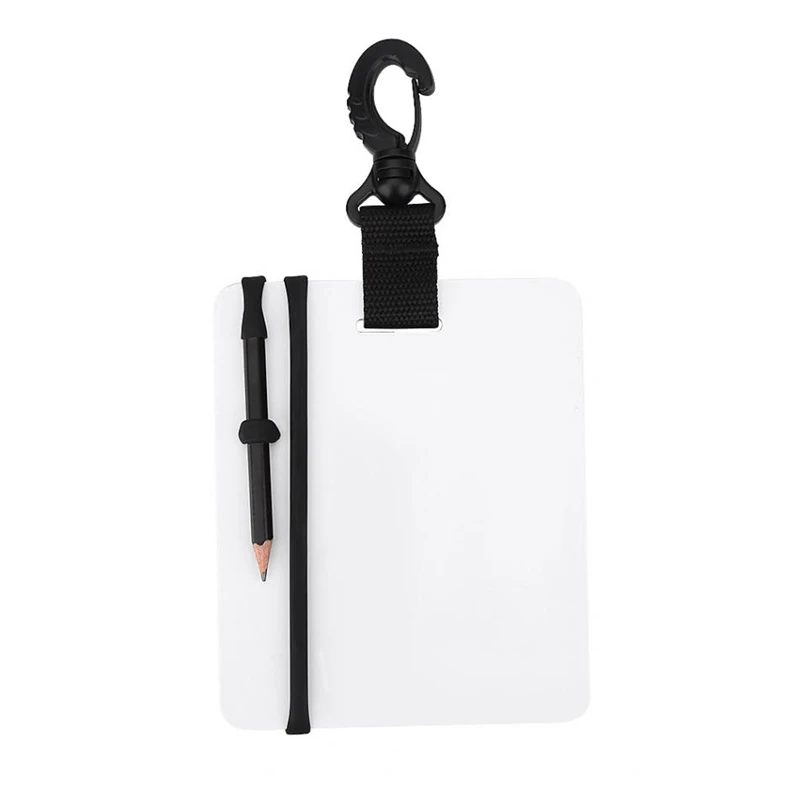 Dive Underwater Writing Slate Diving Wordpad Gear Board With Swivel Clip And Pencil For Water Sports Diving Swimming