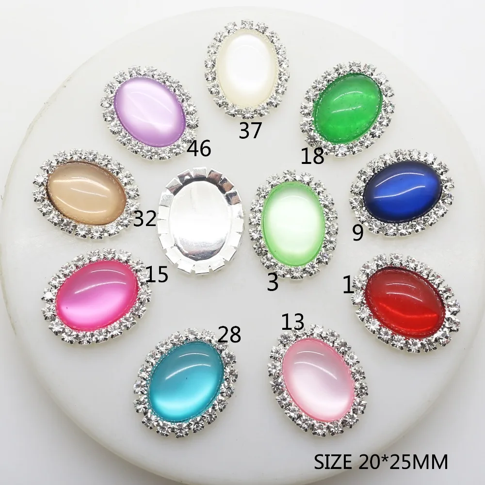 YWXINXI New Jewelry Accessories 10Pcs/Lot Fashion 20*25mm Flatback Brooches Decoration DIY Handwork Beautiful Accessories