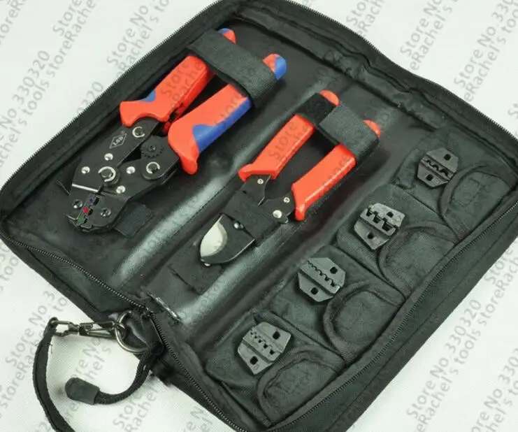 

Crimping Tool Set/kit SN-02C with cable cutter,crimping plier& replaceable crimping die sets/jaws,terminal hand tools,crimpers