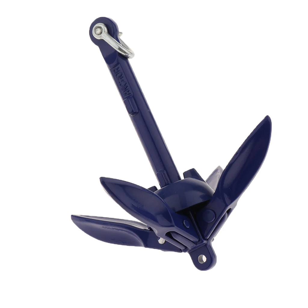 Boat Folding Grapnel Anchor Aluminum Alloy  1.5Lb  Yach Boat  Accessory