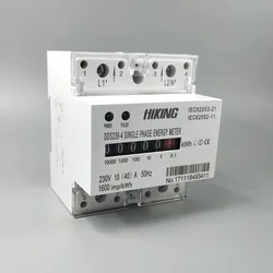 10(40)A 230V 50HZ  Single phase Din rail KWH Watt hour din-rail energy meter step motor impulse register dispaly