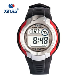 XINJIA Branded High Quality Fashion Casual Sports Digital Watches Outdoor Waterproof Multi-functional Children's Student Boy