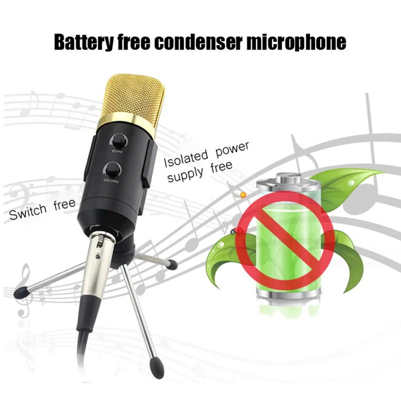 GBTIGER BM - 100FX USB Condenser Sound Recording Microphone with Braodcasting