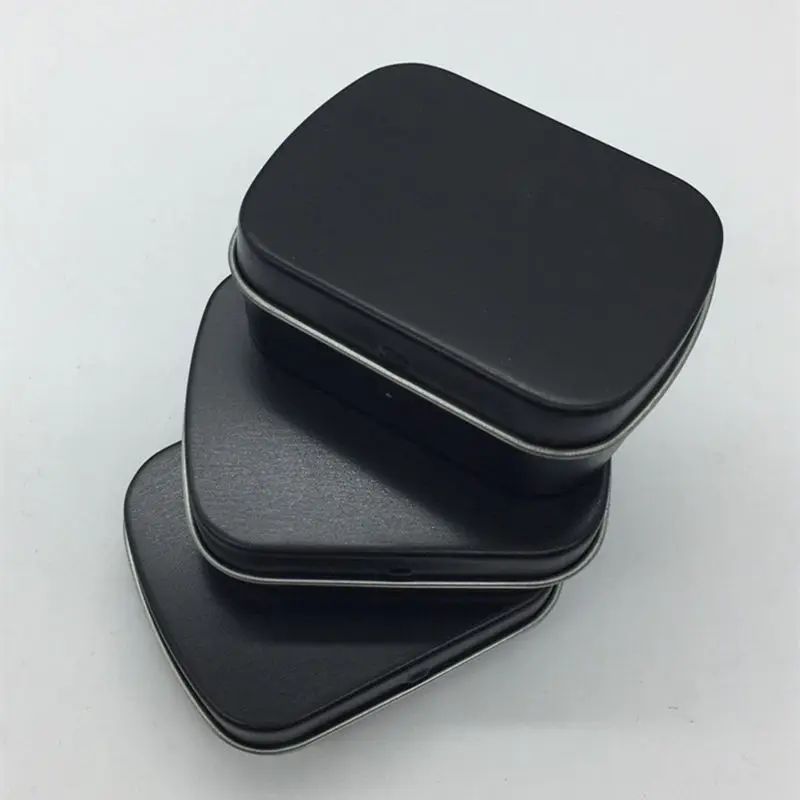 

Storage Box Small Jewelry Candy Coin Key Organizer Tin Flip Black Gifts Sealed F20173896