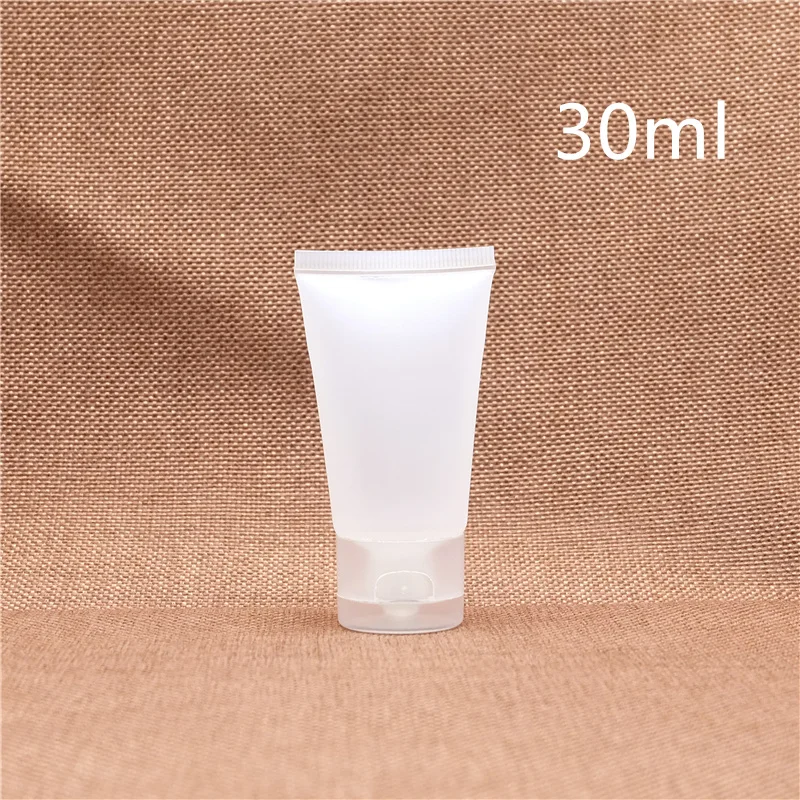 30ml Frosted Plastic Cosmetic Cream Soft Bottle Empty Facial Cleanser Squeeze Tube Lotion Sample Containers Hotel Supplies