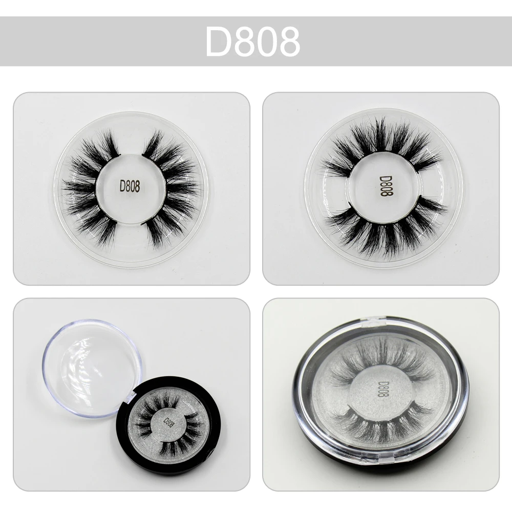 LEHUAMAO Eyelashes 3D Mink Lashes Natural fluffy eyelashes Thick  Full Strip Lashes Soft Dramatic Eye lashes D80 Makeup